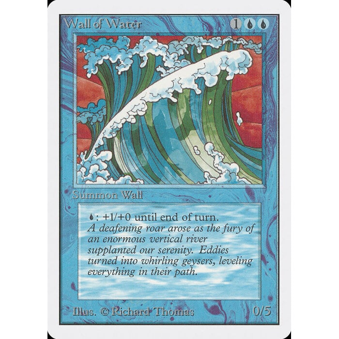 Magic: The Gathering Wall of Water (091)  Moderately Played