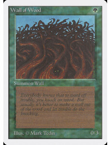 Magic: The Gathering Wall of Wood (226) Moderately Played
