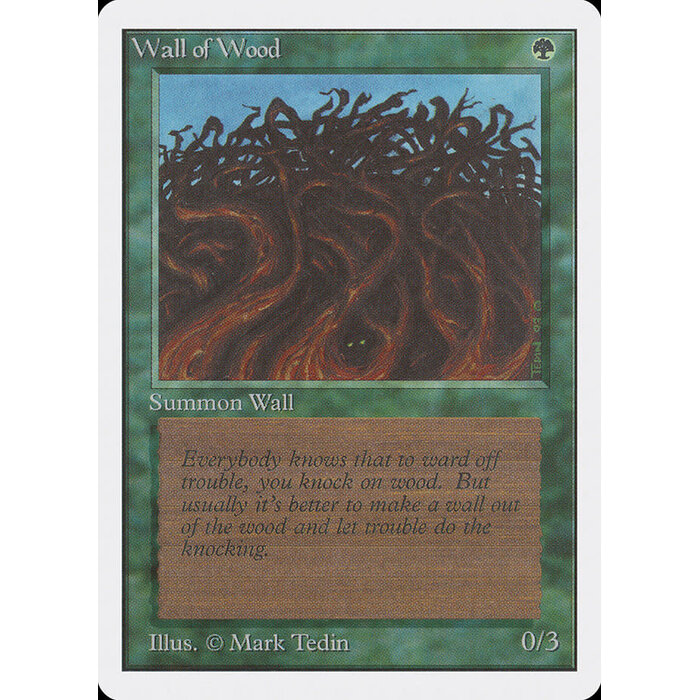 Magic: The Gathering Wall of Wood (226) Moderately Played