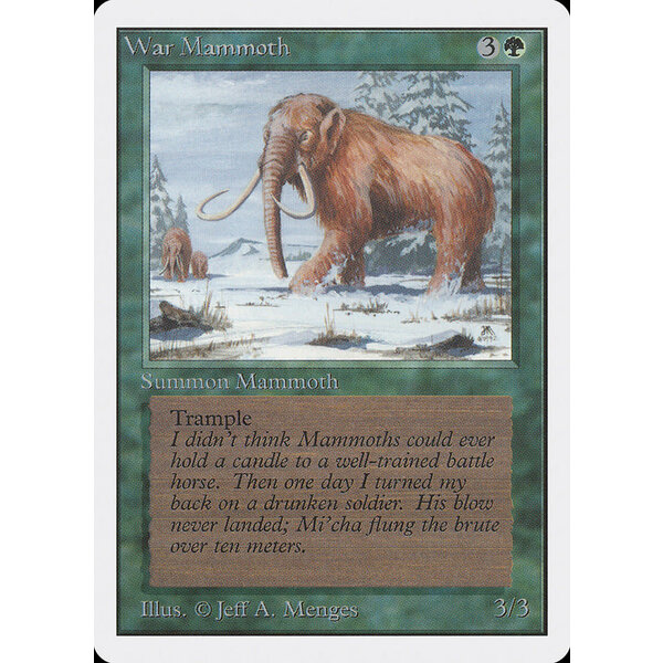 Magic: The Gathering War Mammoth (228) Damaged
