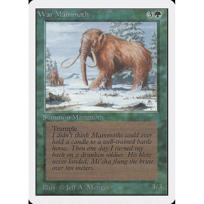 Magic: The Gathering War Mammoth (228) Damaged