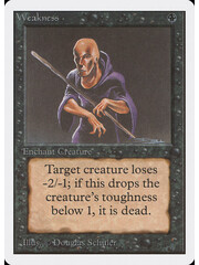 Magic: The Gathering Weakness (135) Moderately Played