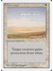 Magic: The Gathering White Ward (045) Moderately Played