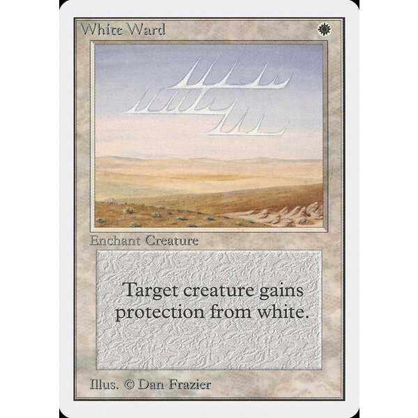 Magic: The Gathering White Ward (045) Moderately Played