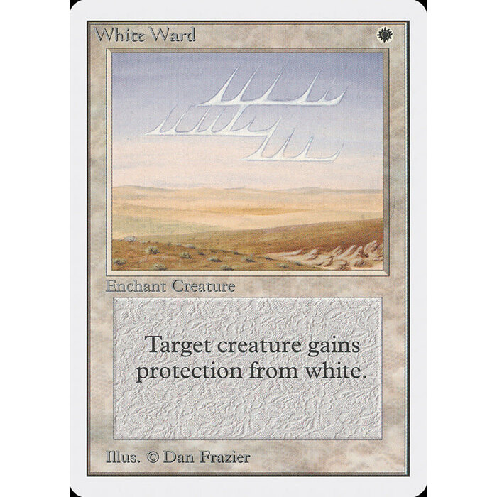 Magic: The Gathering White Ward (045) Moderately Played