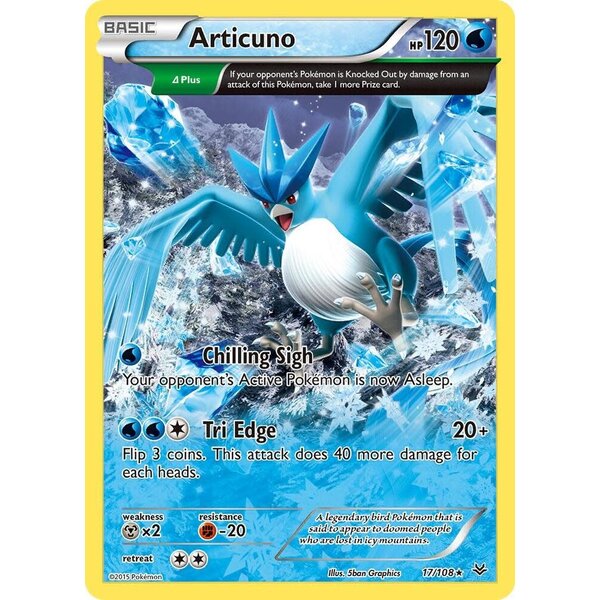 Pokemon Articuno (Delta) (017) Lightly Played Reverse Holofoil