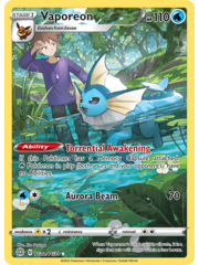 Pokemon Vaporeon (TG02) Lightly Played Holofoil