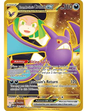 Pokemon Team Rocket's Crobat ex (242) Lightly Played Holofoil