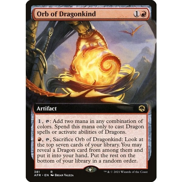 Magic: The Gathering Ord of Dragonkind (Extended Art) (381) Lightly Played