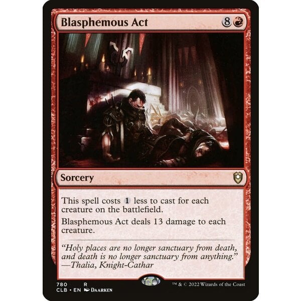 Magic: The Gathering Blasphemous Act (780) Lightly Played