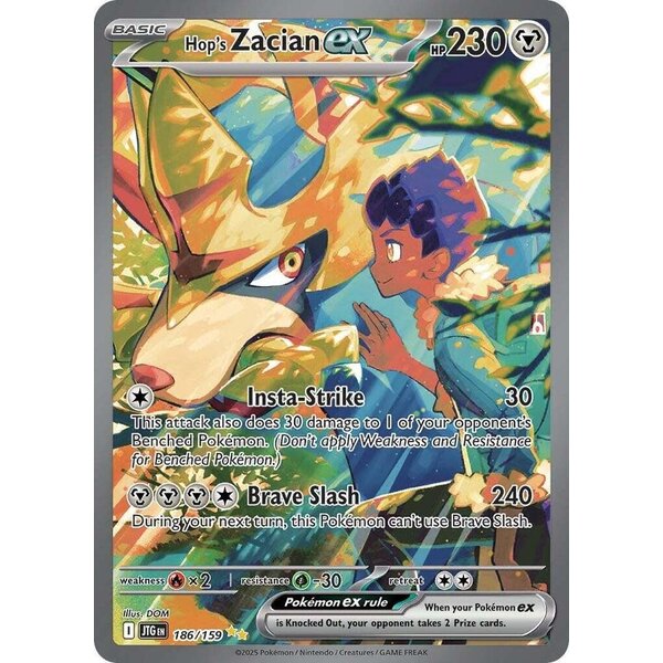 Pokemon Hop's Zacian ex (186) Lightly Played