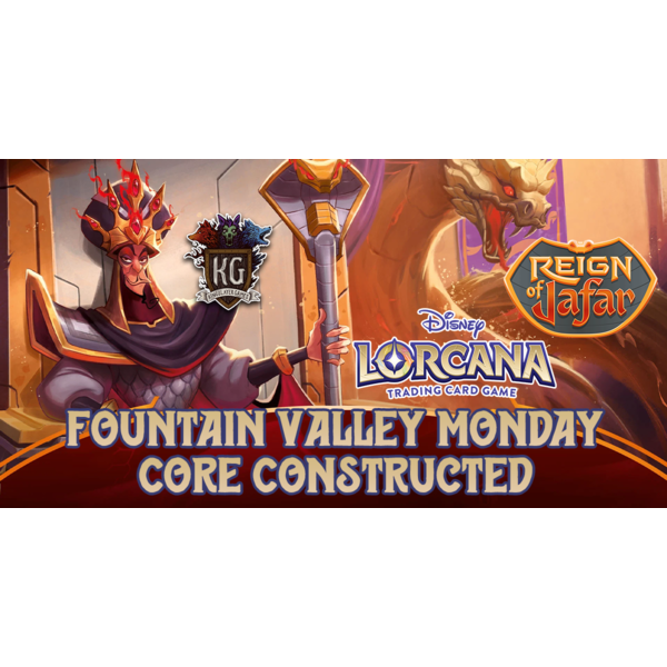 Disney Lorcana 7/21/25 Fountain Valley Monday Lorcana Core Constructed 630 PM