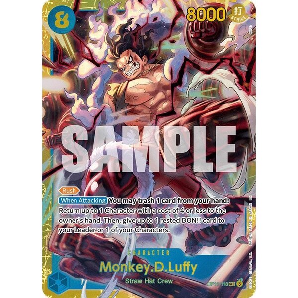 Bandai Monkey.D.Luffy (OP11-118) Lightly Played