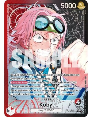 Bandai Koby (Alternate Art) (OP11-001)  Near Mint Foil