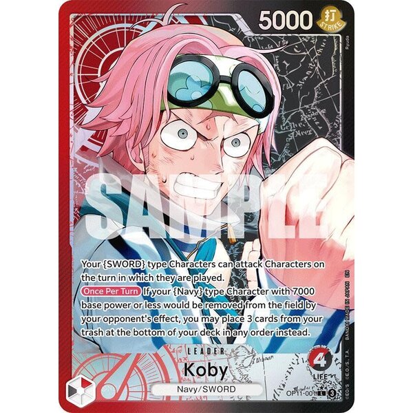 Bandai Koby (Alternate Art) (OP11-001)  Near Mint Foil