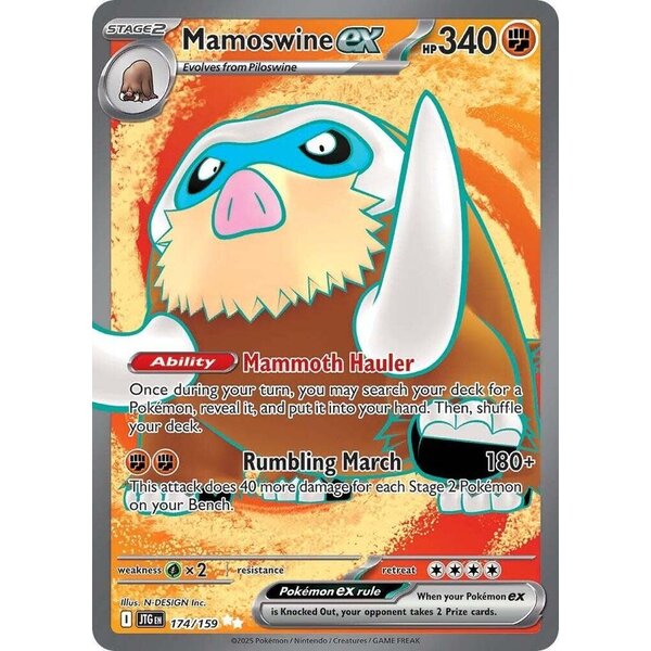 Pokemon Mamoswine ex (174) Lightly Played Holofoil