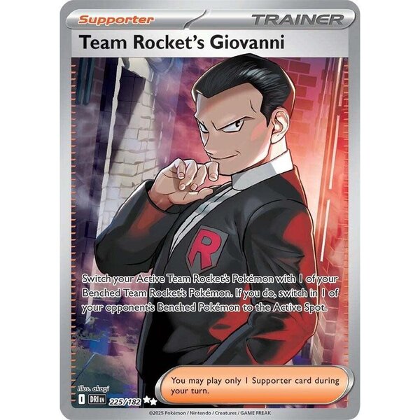 Pokemon Team Rocket's Giovanni (225) Lightly Played Holofoil