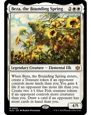 Magic: The Gathering Beza, the Bounding Spring (002) Lightly Played