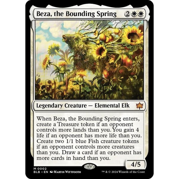 Magic: The Gathering Beza, the Bounding Spring (002) Lightly Played