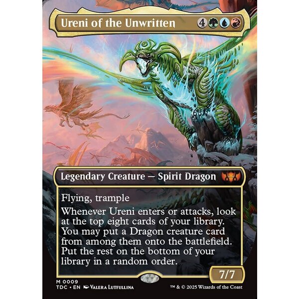 Magic: The Gathering Ureni of the Unwritten (Borderless) (009) Lightly Played Foil