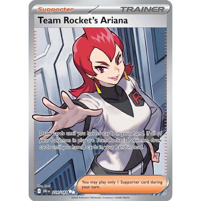 Pokemon Team Rocket's Ariana (224) Lightly Played Holofoil