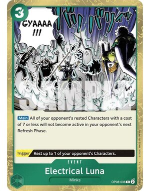 Bandai Electrical Luna (OP08-036) Lightly Played Foil