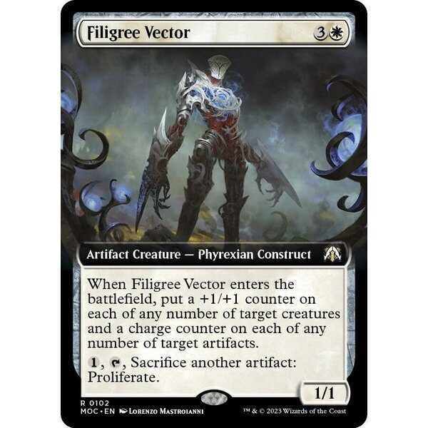 Magic: The Gathering Filigree Vector (Extended Art) (102) Lightly Played