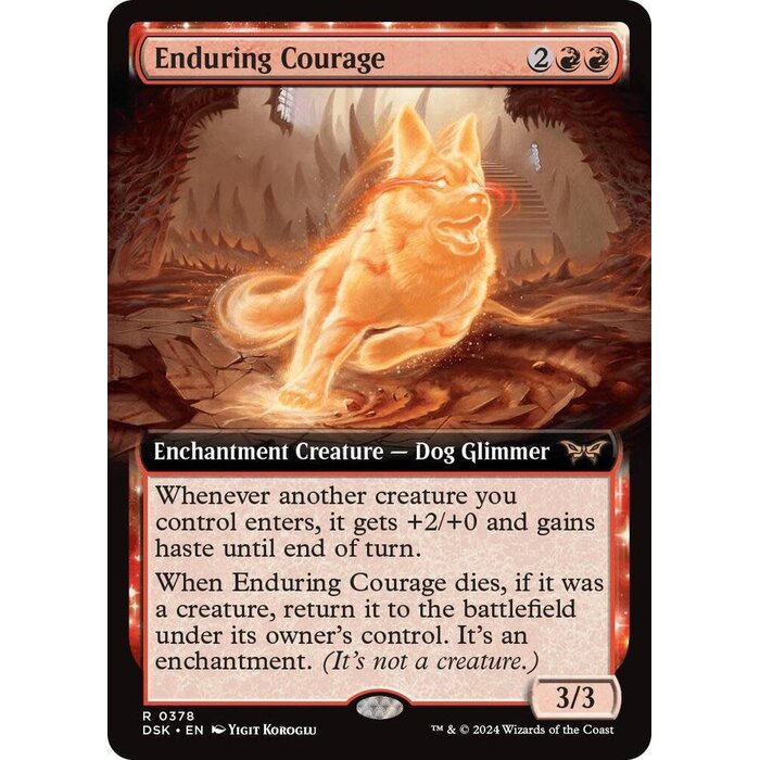 Magic: The Gathering Enduring Courage (Extended Art) (378) Lightly Played