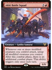 Magic: The Gathering Akki Battle Squad (Extended Art) (057) Lightly Played
