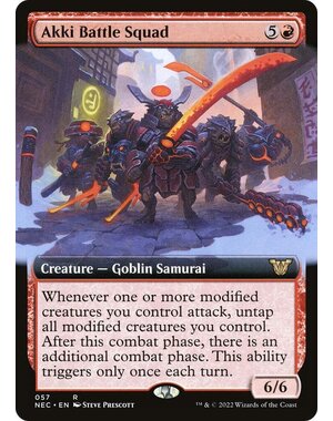 Magic: The Gathering Akki Battle Squad (Extended Art) (057) Lightly Played