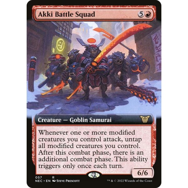 Magic: The Gathering Akki Battle Squad (Extended Art) (057) Lightly Played
