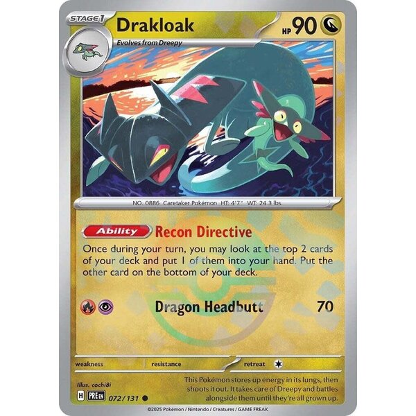 Pokemon Drakloak (Poke Ball Pattern) (072) Lightly Played