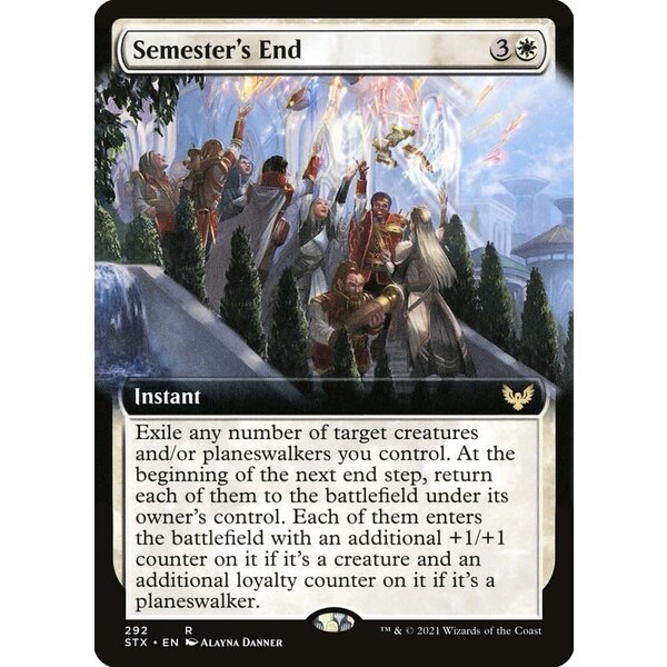 Magic: The Gathering Semester's End (Extended Art) (292) Lightly Played