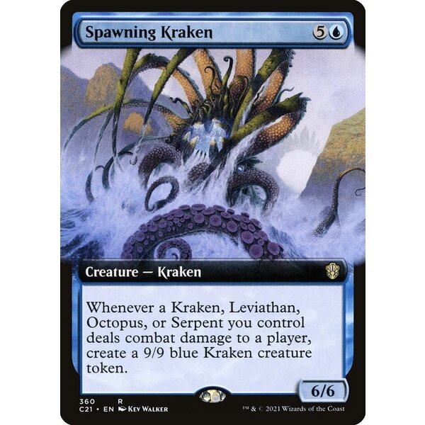 Magic: The Gathering Spawning Kraken (Extended Art) (360) Lightly pLayed