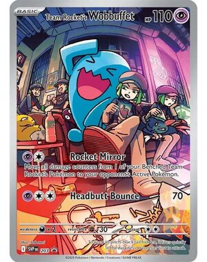 Pokemon Team Rocket's Wobbuffet (203) Lightly Played Holofoil