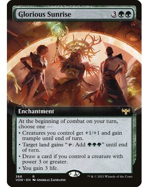 Magic: The Gathering Glorious Sunrise (Extended Art) (388) Lightly Played