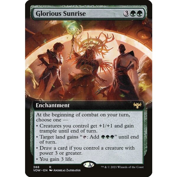Magic: The Gathering Glorious Sunrise (Extended Art) (388) Lightly Played