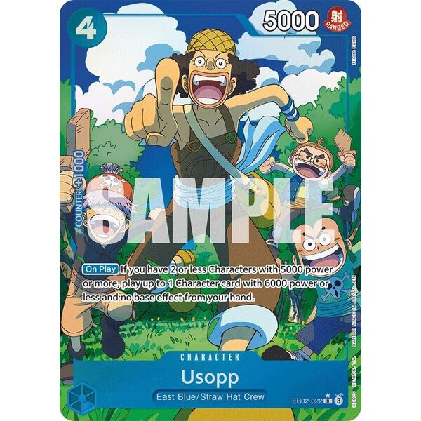 Bandai Usopp (Alternate Art) (EB02-022) Lightly Played