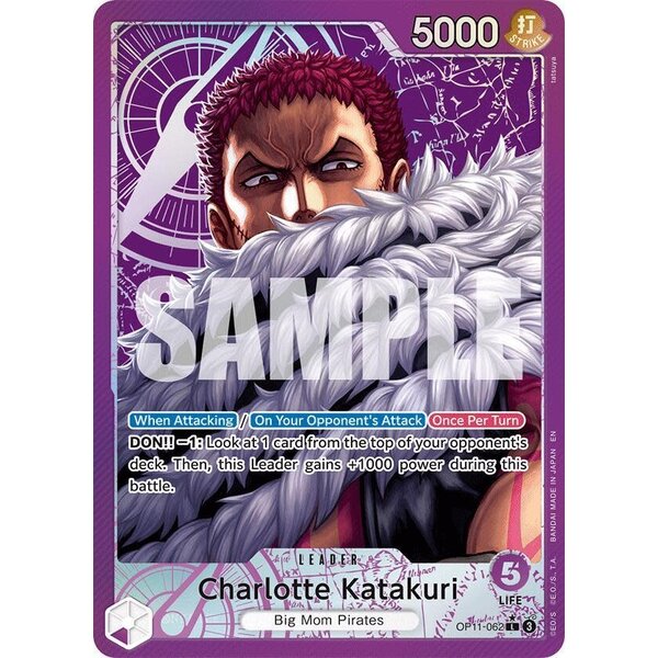 Bandai Charlotte Katakuri (Alternate Art) (OP11-062) Near Mint Holofoil