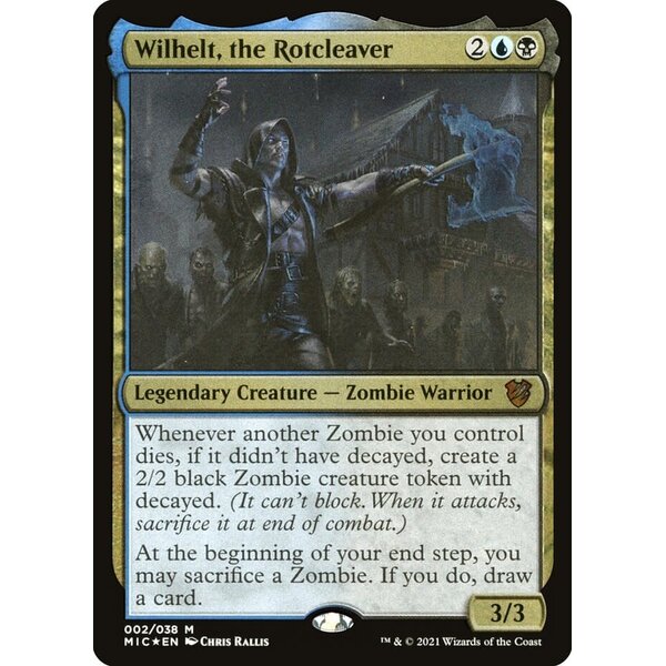 Magic: The Gathering Wilhelt, the Rotcleaver (002) Lightly Played Foil