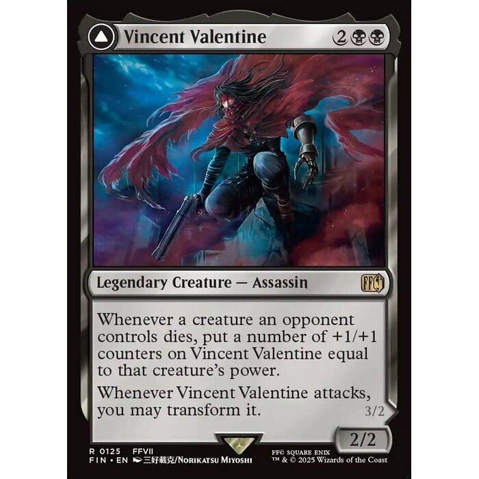 Magic: The Gathering Vincent Valentine (125) Lightly Played