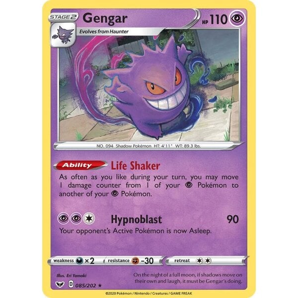 Pokemon Gengar (085) Lightly Played Holofoil