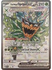 Pokemon Teal Mask Ogerpon ex (166) Lightly Played Holofoil
