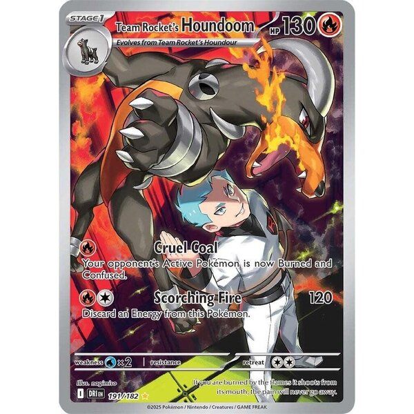 Pokemon Team Rocket's Houndoom (191) Lightly Played Holofoil