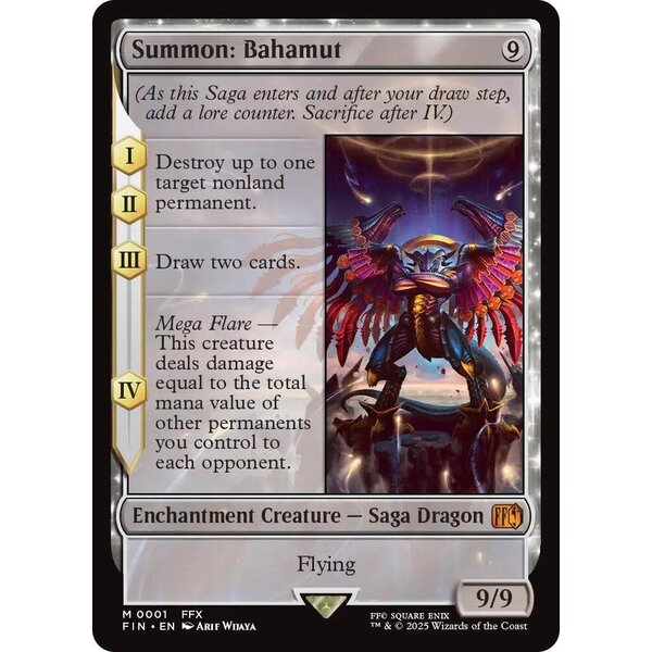 Magic: The Gathering Summon: Bahamut (001) Lightly Played