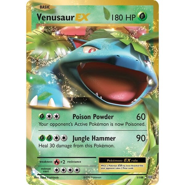Pokemon Venusaur EX (001) Lightly Played Holofoil