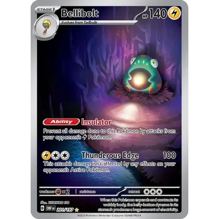 Pokemon Bellibolt (201) Lightly Played Holofoil