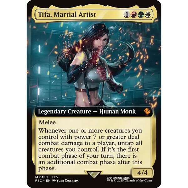 Magic: The Gathering Tifa, Martial Artist (Extended Art) (188) Lightly Played