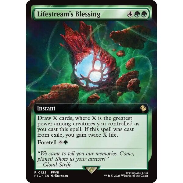 Magic: The Gathering Lifestream's Blessing (Extended Art) (122) Lightly Played Foil