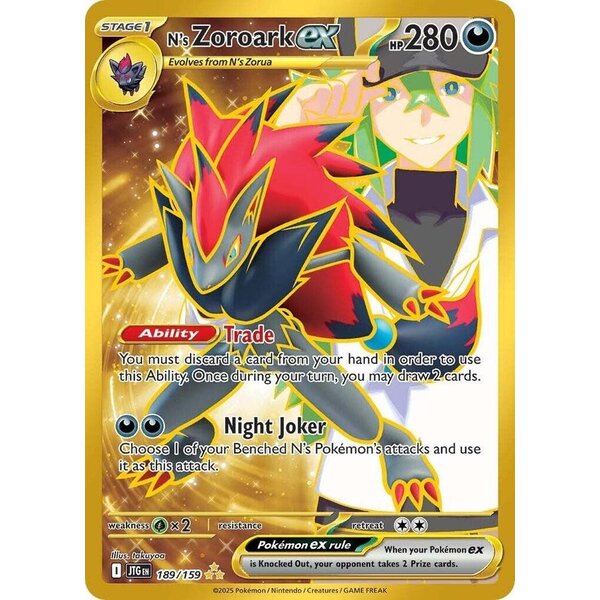 Pokemon N's Zoroark ex (189) Lightly Played Holofoil